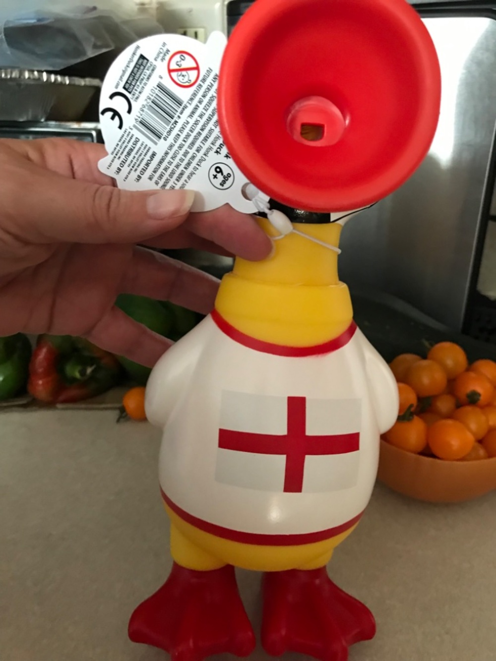 England flag Football Soccer Stadium Game Horn  NeW quacking duck